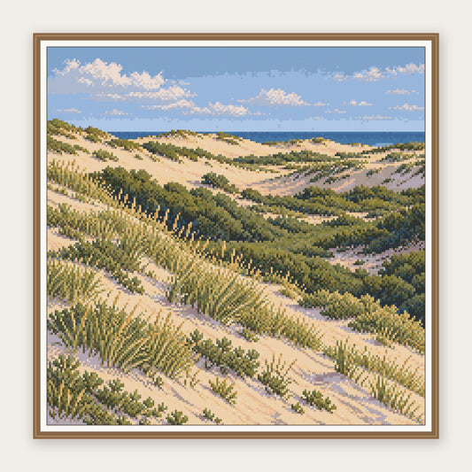 Framing illustration showing the 50 × 50 cm picture area. Frame not included; digital diamond simulation.