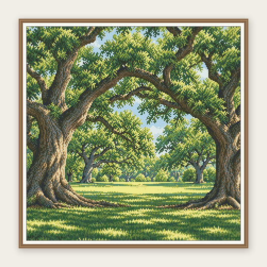 Framing illustration showing the 50 × 50 cm picture area. Frame not included; digital diamond simulation.