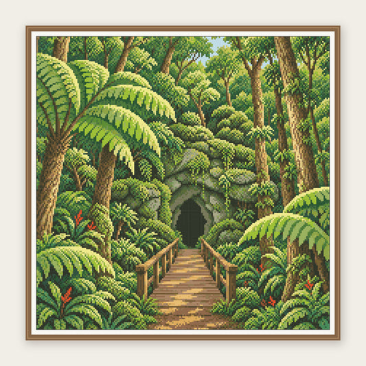 Digital framing illustration showing the same 50 × 50 cm picture. Frame not included.