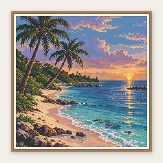 Framing illustration showing the same complete 50 × 50 cm picture area. Frame not included; digital diamond simulation.