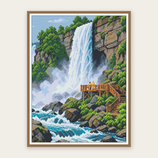 Framing illustration showing the 30 × 40 cm picture area. Frame not included; digital diamond simulation.