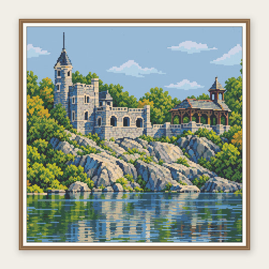 Framing illustration of the 50 × 50 cm picture. Frame not included. Digital rendering, not a finished sample photo.