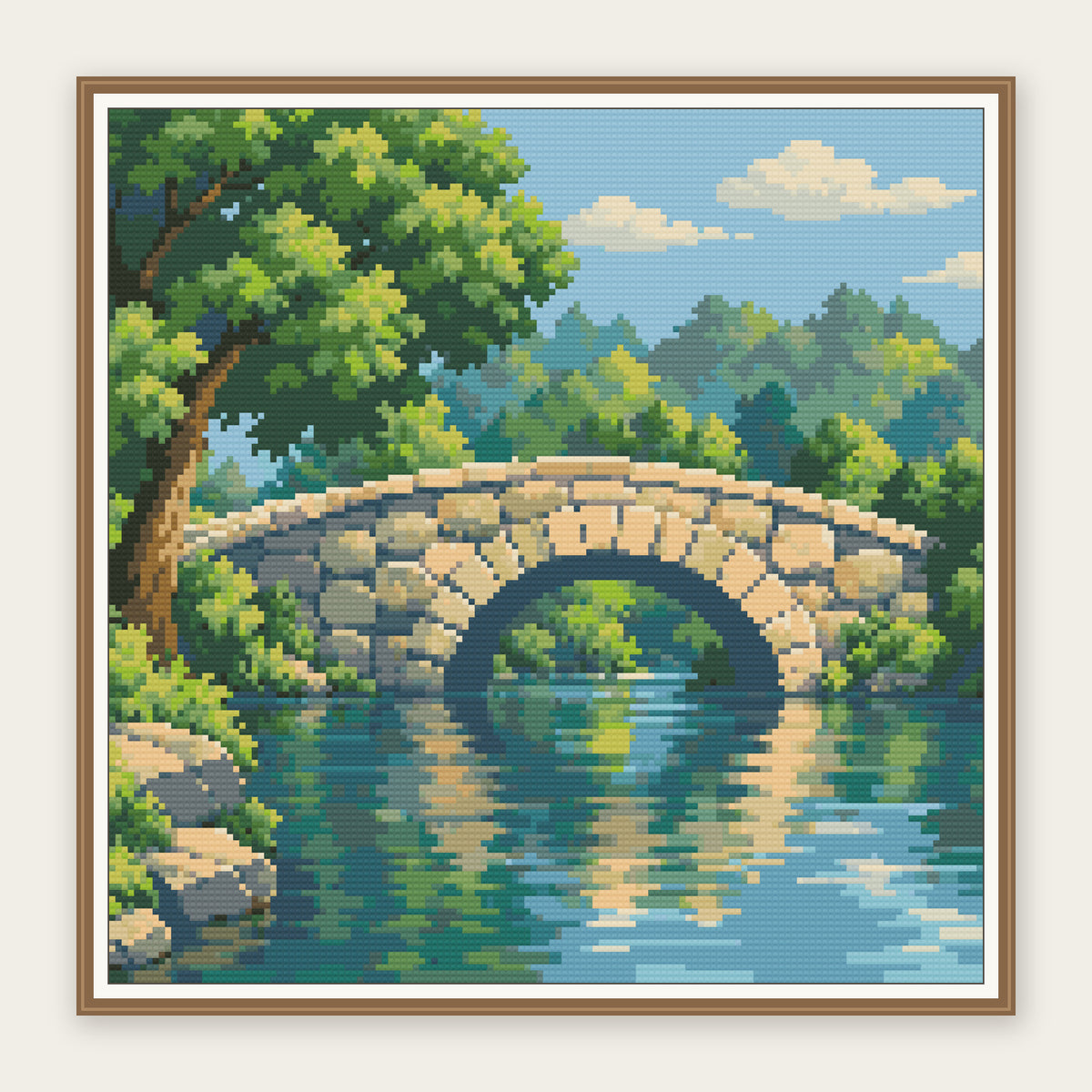 A digital framing idea for the same 40 × 40 cm picture. Frame not included.