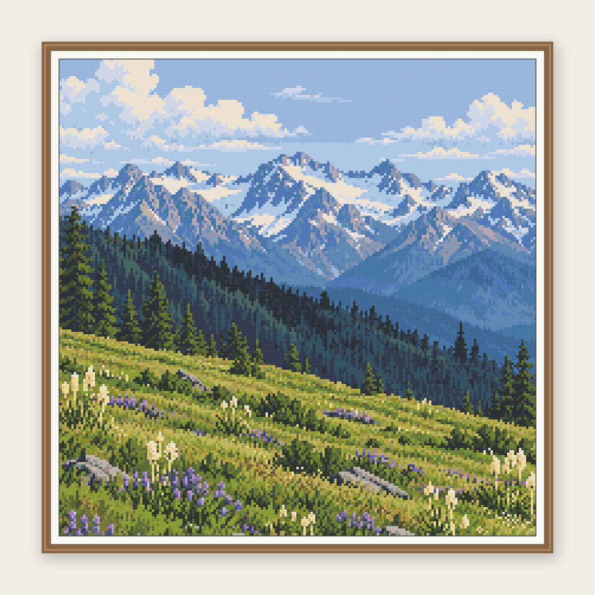 Digital framing preview of the same 50 × 50 cm picture. Frame not included.