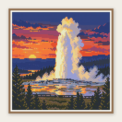 Old Faithful · 30 × 30 cm picture in a digital framing illustration. Frame not included.