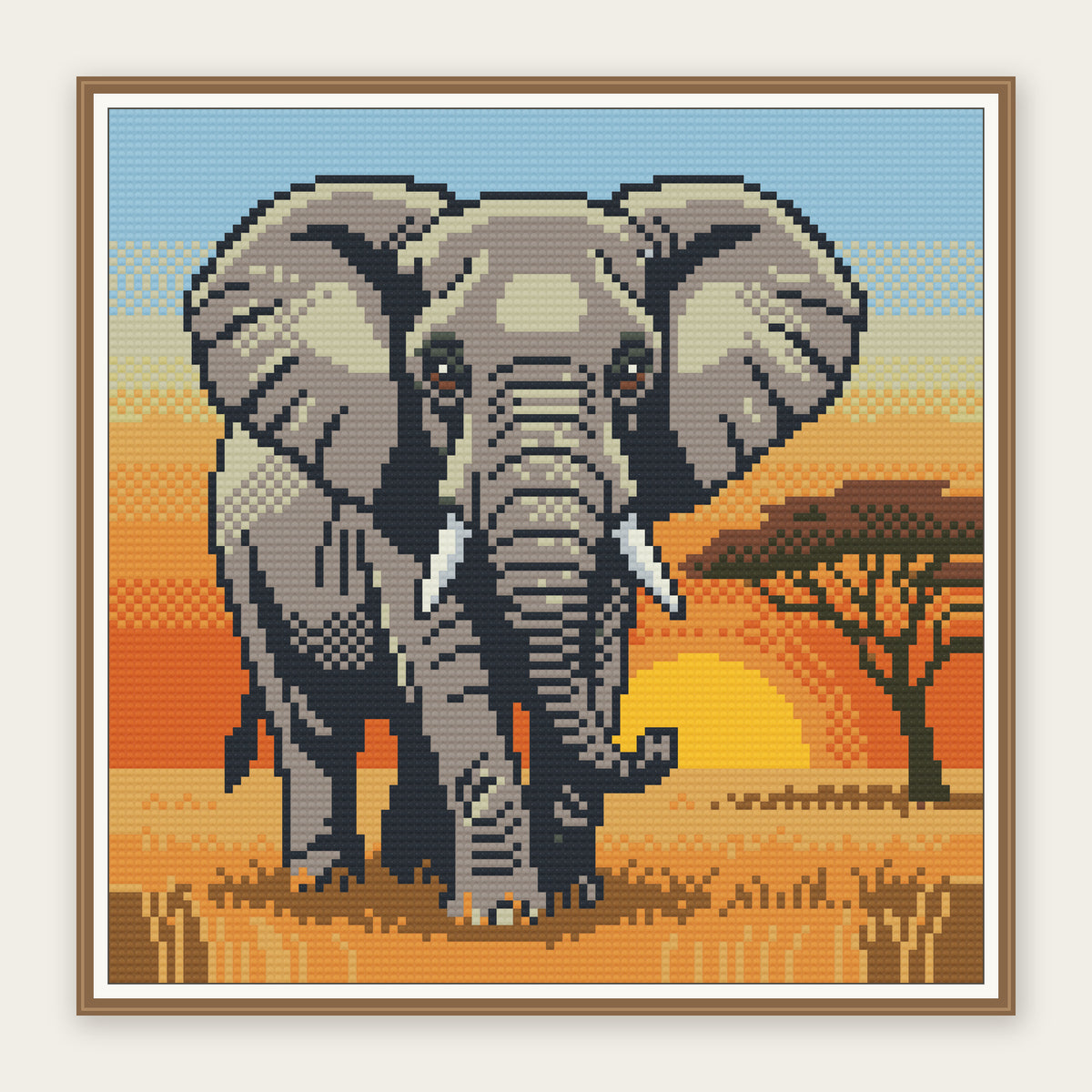 Golden Savanna · 30 × 30 cm picture in a digital framing illustration. Frame not included.