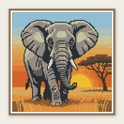 Golden Savanna · 30 × 30 cm picture in a digital framing illustration. Frame not included.