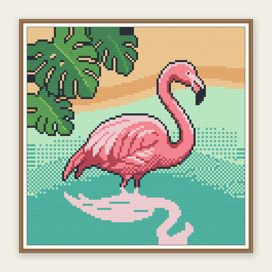 Tropical Lagoon · 30 × 30 cm picture in a digital framing illustration. Frame not included.