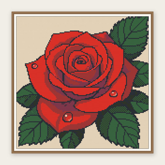 Vintage Bloom · 40 × 40 cm picture in a digital framing illustration. Frame not included.