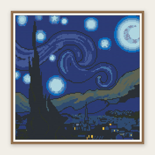 After Van Gogh · 40 × 40 cm picture in a digital framing illustration. Frame not included.