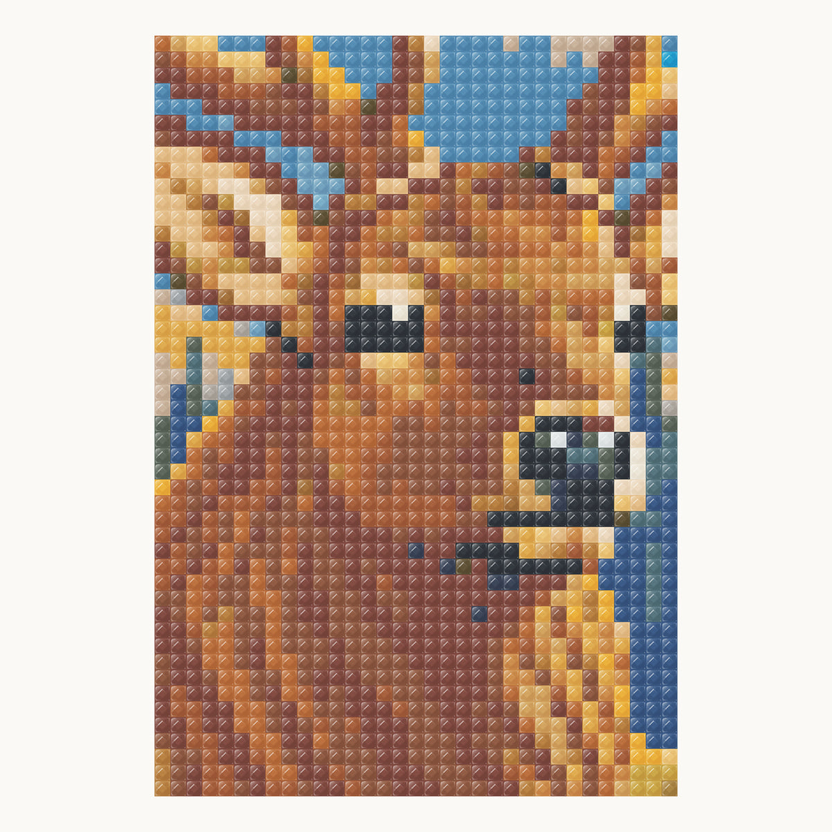Autumn Elk · local square-diamond detail simulation, not a finished sample photograph.