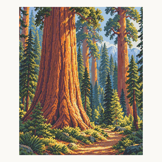 Mariposa Grove · 50 × 60 cm square-diamond digital preview. Finished colors and sparkle can vary.