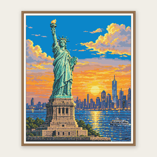 Liberty Harbor · 50 × 60 cm framing illustration. Frame not included.
