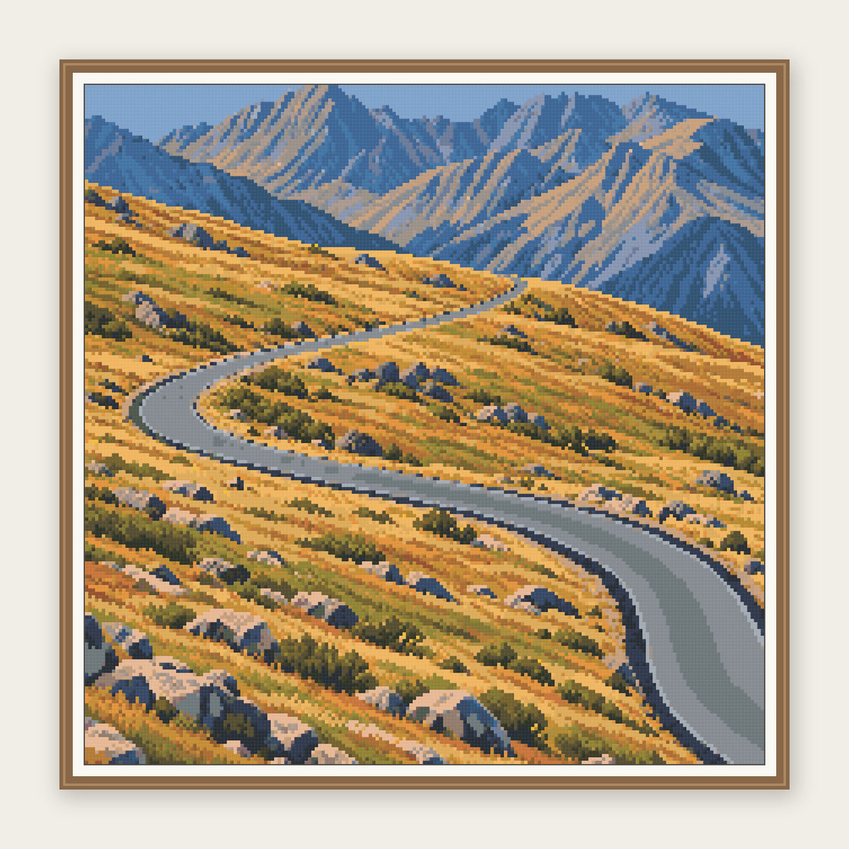 Digital framing illustration showing the same 50 × 50 cm picture. Frame not included.