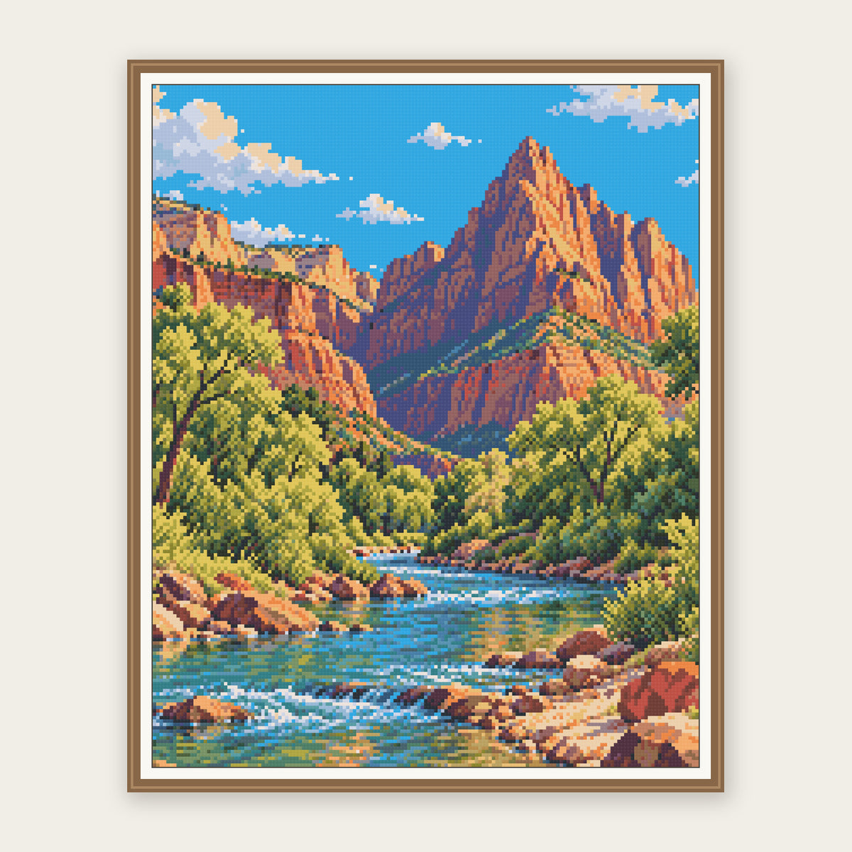 Digital framing preview of the same 40 × 50 cm picture. Frame not included.